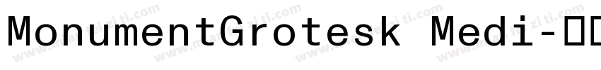 MonumentGrotesk Medi字体转换